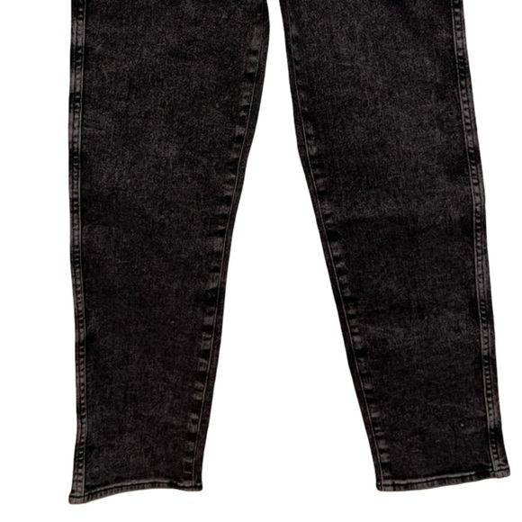 NWT 7 For All Mankind High Waist Cropped Straight Black Mineral Wash Jeans 24 - Picture 5 of 16